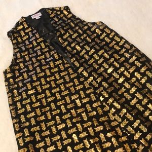 LuLaRoe | Gold and Black Elegant Joy size XS